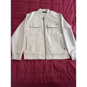 Elie Tahari Men’s Zip Up Jacket With Flip Pockets Size M Color Gray/Grey